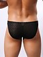 cheap Men&#039;s Exotic Underwear-Men&#039;s Polyester / Mesh Solid Colored Red Green Blue