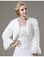 cheap Wraps &amp; Shawls-Shrugs Faux Fur Wedding / Party Evening / Casual Fur Coats With Lace