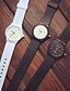 cheap Fashion Watches-Men&#039;s Wrist Watch Quartz Silicone Hot Sale Analog Ladies Minimalist Fashion - Black / White White Black / Stainless Steel