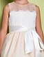 cheap Flower Girl Dresses-A-Line Floor Length Flower Girl Dresses Lace Sleeveless Jewel Neck with Lace
