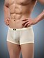 cheap Men&#039;s Briefs Underwear-Men&#039;s Boxer Briefs 1 PC Underwear Solid Colored Ice Silk Super Sexy White Black Green M L XL