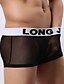 cheap Men&#039;s Briefs Underwear-Men&#039;s Mesh Leopard Camel White Black S M L