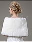 cheap Wraps &amp; Shawls-Sleeveless Shawls Faux Fur Wedding / Party Evening / Casual Wedding  Wraps / Fur Wraps With Pearl