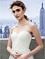 cheap Wedding Dresses-A-Line Sweetheart Neckline Sweep / Brush Train Tulle Made-To-Measure Wedding Dresses with Ruched by LAN TING BRIDE® / Beach / Destination / Two Piece