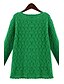 olcso Női pulóverek-Women&#039;s Plus Size Long Sleeves Long Cardigan - Solid Colored
