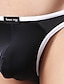 cheap Men&#039;s Briefs Underwear-Men&#039;s Ultra Sexy Panty Solid Colored Low Waist Black M L XL