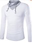 Χαμηλού Κόστους Ανδρικές Μπλούζες με Κουκούλα &amp; Φούτερ-Ανδρικά T-shirt Μονόχρωμο Βασικό Μαύρο L / Μακρυμάνικο