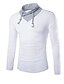 billige Hættetrøjer og sweatshirts til mænd-Herre - Ensfarvet Basale T-shirt Sort L / Langærmet