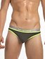 cheap Men&#039;s Exotic Underwear-Men&#039;s G-strings &amp; Thongs Panties Underwear Color Block Nylon Cotton Natural Petite Erotic White Black Yellow M L XL