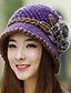 olcso Női kalapok-Női Egyszínű Gyapjú Pamut, Vintage Bájos Party Munkahelyi Alkalmi - Svájcisapka