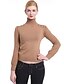 cheap Women&#039;s Sweaters-Women&#039;s Daily Solid Colored Long Sleeve Pullover, Turtleneck Spring / Fall Orange / Gray / Khaki One-Size