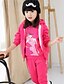 cheap Girls&#039; Clothing-Girl&#039;s Fashion Simplicity Cotton Blend Winter/ Spring Cartoon Sports Three-piece Suit