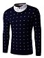 cheap Men&#039;s Outerwear-Casual Regular Pullover,Print Round Neck Long Sleeve Cotton Blend