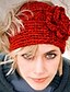 abordables Gorros de lana-Mujer Lana Algodón Gorro-Fiesta Trabajo Activo Un Color Invierno Rojo Rosa Negro / Bonito / Dorado / Beige / Blanco / Amarillo