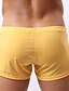 cheap Men&#039;s Briefs Underwear-Men&#039;s Super Sexy Boxer Briefs Solid Colored 1 Piece White Black Blue M L XL
