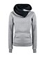 cheap Women&#039;s Hoodies &amp; Sweatshirts-Women&#039;s Cotton Solid Colored / Color Block, Patchwork / Fall