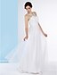 cheap Wedding Dresses-A-Line Wedding Dresses Straps Ankle Length Lace Tulle Sleeveless with Lace 2020