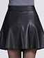 cheap Women&#039;s Outerwear-Women&#039;s Plus Size Skirts - Solid Colored Black