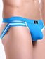 cheap Men&#039;s Exotic Underwear-Men&#039;s Polyester Color Block Black Blue Pink