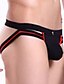 cheap Men&#039;s Exotic Underwear-Men&#039;s Polyester Color Block Black Blue Pink