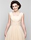 cheap Mother of the Bride Dresses-A-Line Square Neck Floor Length Chiffon Mother of the Bride Dress with Beading by LAN TING BRIDE®