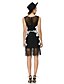 cheap Special Occasion Dresses-Sheath / Column Illusion Neck Short / Mini Lace Color Block Cocktail Party / Prom Dress with Appliques / Lace by TS Couture®
