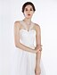 cheap Wedding Dresses-A-Line Wedding Dresses Straps Ankle Length Lace Tulle Sleeveless with Lace 2020
