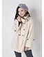 cheap Women&#039;s Coats &amp; Trench Coats-Women&#039;s Solid Red / Yellow / Beige Coat , Casual Long Sleeve Cotton