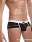 cheap Men&#039;s Briefs Underwear-Men&#039;s 1 Piece Ice Silk Super Sexy Boxer Briefs Color Block Camel White Black S M L
