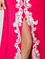 Χαμηλού Κόστους Βραδινά Φορέματα-γοργόνα / τρομπέτα φουρκάλ επίσημο βραδινό φόρεμα με λαιμόκοψη αμάνικο σκούπισμα / φανέλα τρένου με βούρτσα με απλικέ