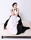 cheap Special Occasion Dresses-Ball Gown Celebrity Style Elegant Prom Formal Evening Dress Jewel Neck Sleeveless Asymmetrical Taffeta with Pleats
