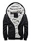 voordelige Basic sweatshirts met hoodie-Heren Buitensporten / Dagelijks Modern Winter Normaal Jack, Effen Kleur Capuchon Lange mouw n.v.t. Grijs / Rood / Blauw