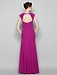 cheap Bridesmaid Dresses-Mermaid / Trumpet Bridesmaid Dress Square Neck Sleeveless Open Back Floor Length Chiffon with Ruched 2023