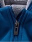 voordelige Basic sweatshirts met hoodie-Heren Buitensporten / Dagelijks Modern Winter Normaal Jack, Effen Kleur Capuchon Lange mouw n.v.t. Grijs / Rood / Blauw