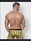 baratos Roupa Interior &amp; Meias para Homem-Homens Estampado Super Sexy Boxer Curto Poá 1 Peça Preto Amarelo Vermelho M L XL