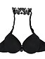 cheap Bras-Women&#039;s Triangle Cup Bras Push-up - Solid Colored Others Black