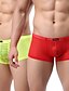 baratos Roupa Interior &amp; Meias para Homem-Homens Super Sexy Cueca Boxer Listrado 1 Peça Branco Preto Amarelo M L XL