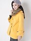 cheap Women&#039;s Coats &amp; Trench Coats-Women&#039;s Solid Red / Yellow / Beige Coat , Casual Long Sleeve Cotton