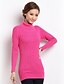 preiswerte Damen Pullover-Damen Alltag Solide Langarm Lang Pullover Pullover Jumper, Rollkragen Herbst / Winter Kamel / Schwarz / Rot S / M / L