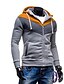 cheap Men&#039;s Hoodies &amp; Sweatshirts-Men&#039;s Plus Size Hoodie Jacket Color Block Simple Long Sleeve Black Navy Blue Dark Gray Orange Light gray Gray M L XL XXL XXXL / Fall