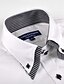 abordables Tops de Hombre-Hombre Color sólido Estilo clásico Camisa Clásico Blanco