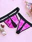 abordables Sous-vêtements exotiques homme-Men&#039;s G-strings &amp; Thongs Panties Ultra Sexy Panty Underwear Patchwork Nylon Polyester Low Waist Super Sexy Purple Fuchsia Silver One-Size