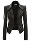 cheap Women&#039;s Furs &amp; Leathers-Women&#039;s Vintage Leather Jacket - Solid