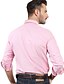 cheap Men&#039;s Shirts-JamesEarl Men&#039;s Shirt Collar Long Sleeve Shirt &amp; Blouse Pink - M81XF001201