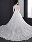 cheap Wedding Dresses-Ball Gown Strapless Cathedral Train Tulle Wedding Dress with Appliques by Rose Field
