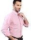 preiswerte Herrenhemden-JamesEarl Herren Hemdkragen Lange Ärmel Shirt &amp; Bluse Rosa - M81XF001201