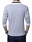 billige Casual T-skjorter for menn-Herre T skjorte Fargeblokk Ensfarget Hvit Svart Grå Langermet Store størrelser Daglig Sport Topper Bomull / Arbeid