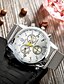 abordables Montres-Homme Montre Bracelet Quartz Montre Décontractée Acier Inoxydable Bande Charme Blanc