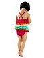 cheap Swimwear-3-5Y Nylon Kids Girls One Piece Swimsuit Rainbow Children Brand Little Girls Swimwear Summer