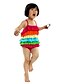 cheap Swimwear-3-5Y Nylon Kids Girls One Piece Swimsuit Rainbow Children Brand Little Girls Swimwear Summer